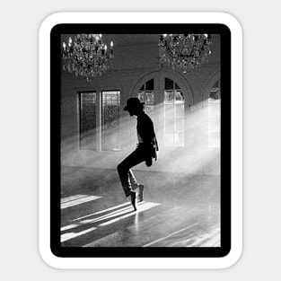 king of pop light window Sticker